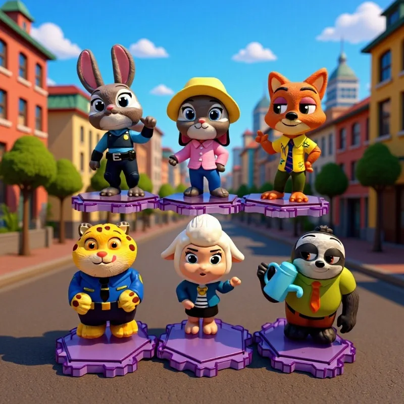 6pcs/Set Zootopia 2 Figure Toy Judy Rabbit Nick Fox Figurine Desktop Model Ornaments Toys Fans Christmas Gifts
6pcs/Set Zootopia 2 Figure Toy Judy Rabbit Nick Fox Figurine Desktop Model Ornaments Toys Fans Christmas Gifts