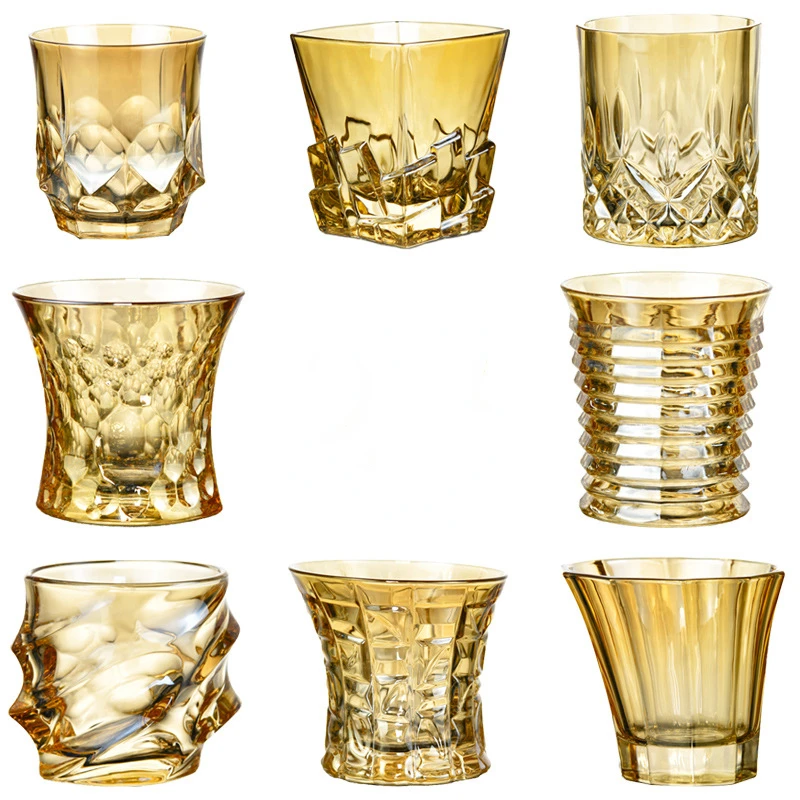 Bohemian style electroplated gold crystal glass creative home foreign wine glasses whiskey cups.
Bohemian style electroplated gold crystal glass creative home foreign wine glasses whiskey cups.
