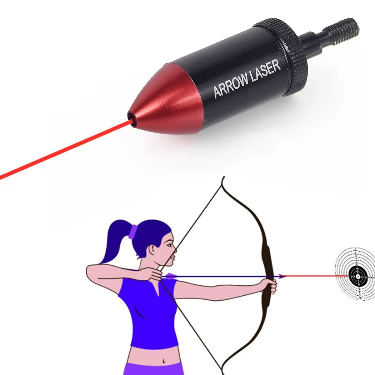 Tactical Archery Arrows Red Laser Sight Boresight Red Dot Collimator for Hunting Shooting Target .223 Rem Crossbow Compound Bow
Tactical Archery Arrows Red Laser Sight Boresight Red Dot Collimator for Hunting Shooting Target .223 Rem Crossbow Compound Bow