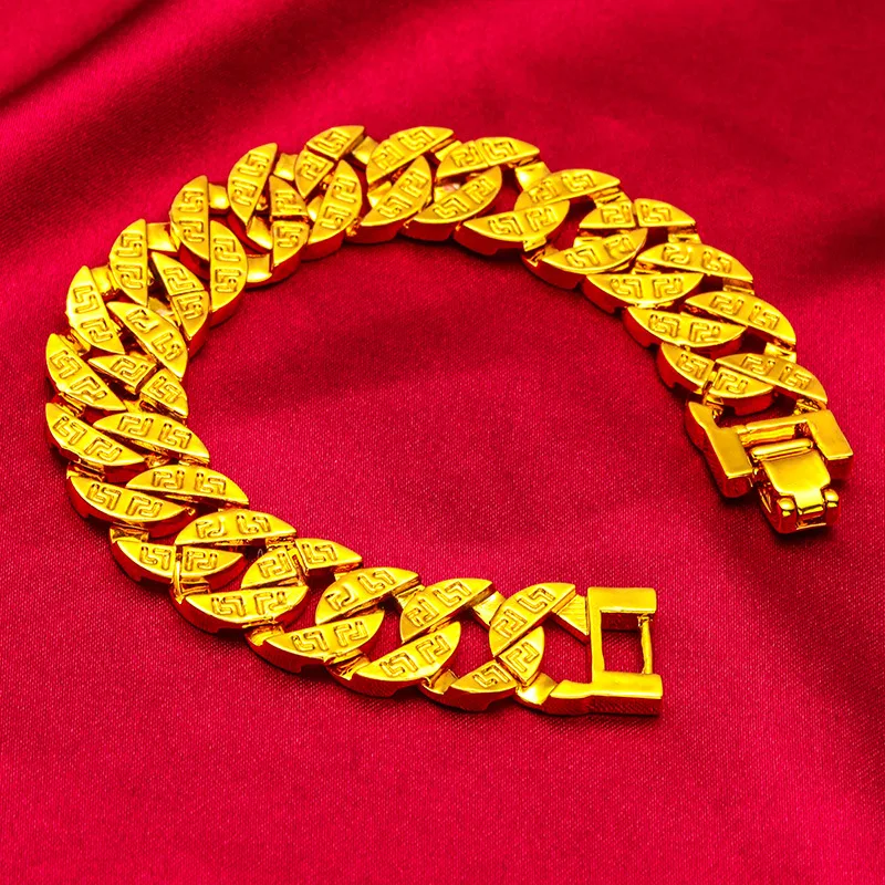 24K real gold 9999 yellow gold Men's Buckle Bracelet Wide Edge Bracelet Boss Bracelet
24K real gold 9999 yellow gold Men's Buckle Bracelet Wide Edge Bracelet Boss Bracelet