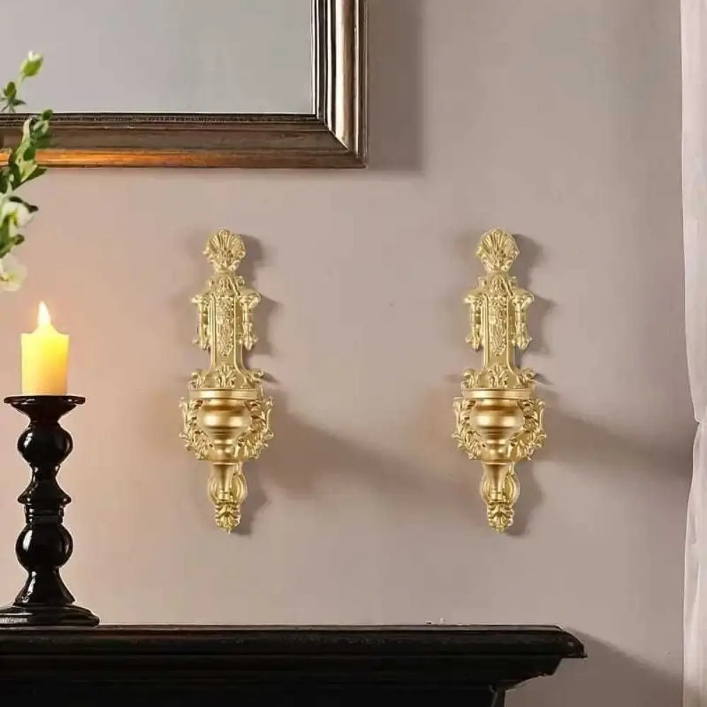 Romantic Decorative Wall Mounted Candle Holder Iron Art Vintage Nordic Tealight Stand Carved Metal Candlesticks Wall Decor
Romantic Decorative Wall Mounted Candle Holder Iron Art Vintage Nordic Tealight Stand Carved Metal Candlesticks Wall Decor