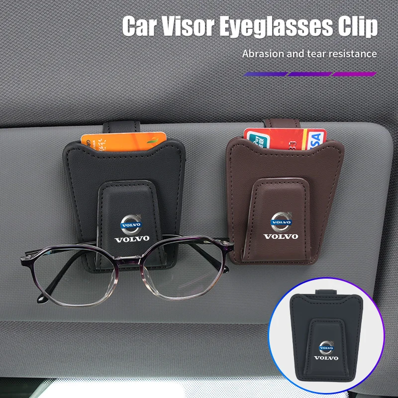 Car Visor Glasses Clip Leather Sunglasses Storage Case Accessories For Volvo AWD C30 C70 S60 S80 S90 T6 V40 V50 V60 V70 V90 XC40
Car Visor Glasses Clip Leather Sunglasses Storage Case Accessories For Volvo AWD C30 C70 S60 S80 S90 T6 V40 V50 V60 V70 V90 XC40