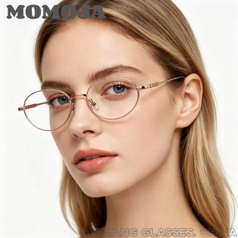 Женские модные овальные металлические очки MOMOJA, элегантные и изысканные, простой дизайн, супергибкие дужки, LS502
Женские модные овальные металлические очки MOMOJA, элегантные и изысканные, простой дизайн, супергибкие дужки, LS502