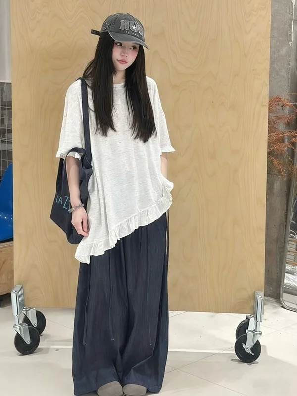 Retro Irregular Wood Grain Short Sleeve T-Shirt Women's plus Size Summer Loose Versatile Top Korean Style Commute
Retro Irregular Wood Grain Short Sleeve T-Shirt Women's plus Size Summer Loose Versatile Top Korean Style Commute