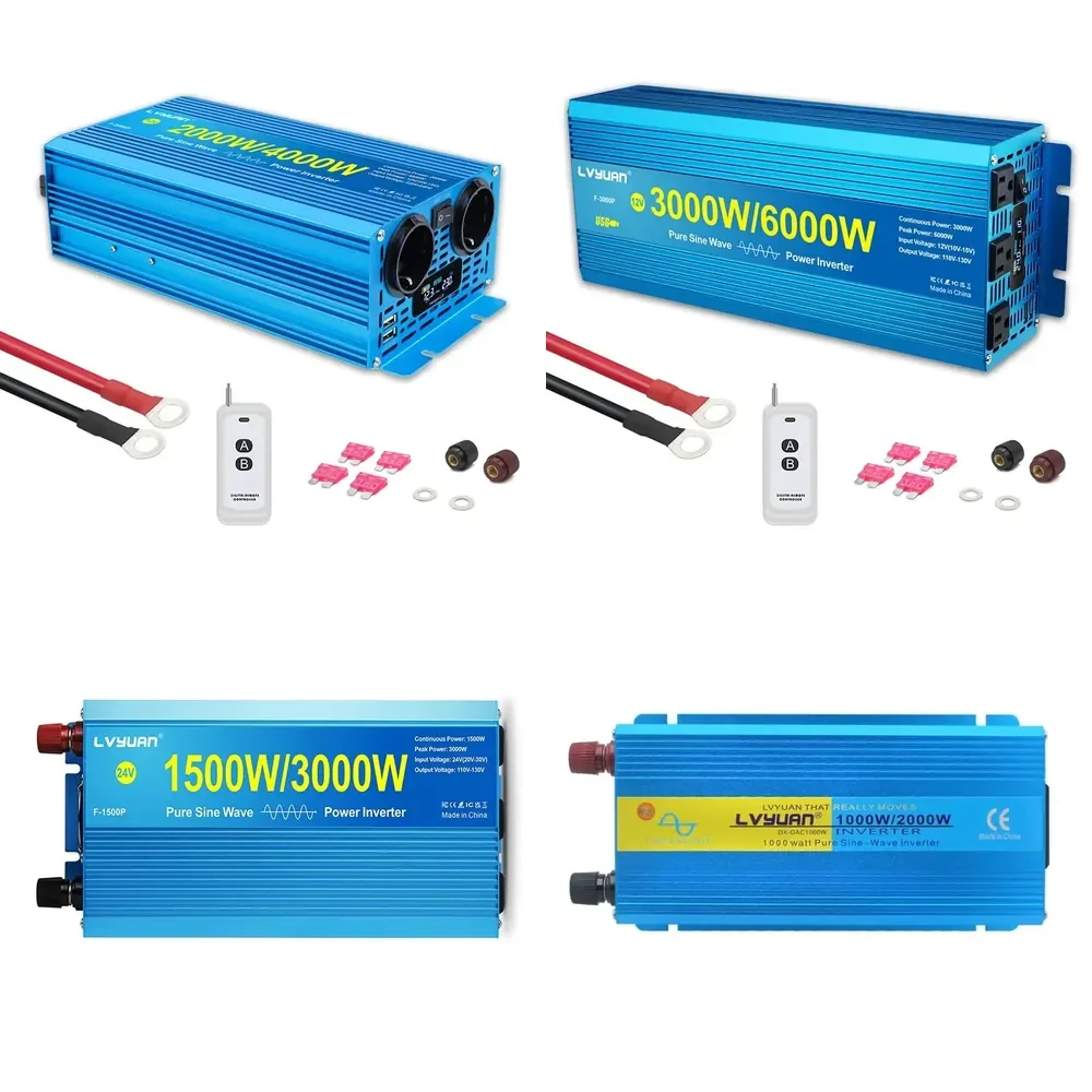 Foval Factory Price 12V 24V 48V 72V to 110V 220V Pure Sine Wave Inverter 500W 800W 1000W 1500W 2000W 3000W Solar Power
Foval Factory Price 12V 24V 48V 72V to 110V 220V Pure Sine Wave Inverter 500W 800W 1000W 1500W 2000W 3000W Solar Power