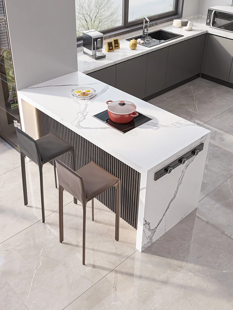Minimalist Rock Slab Island Dining Table Integrated Central Guide Down Table Separate Open Kitchen Bar Table Room Partition
Minimalist Rock Slab Island Dining Table Integrated Central Guide Down Table Separate Open Kitchen Bar Table Room Partition