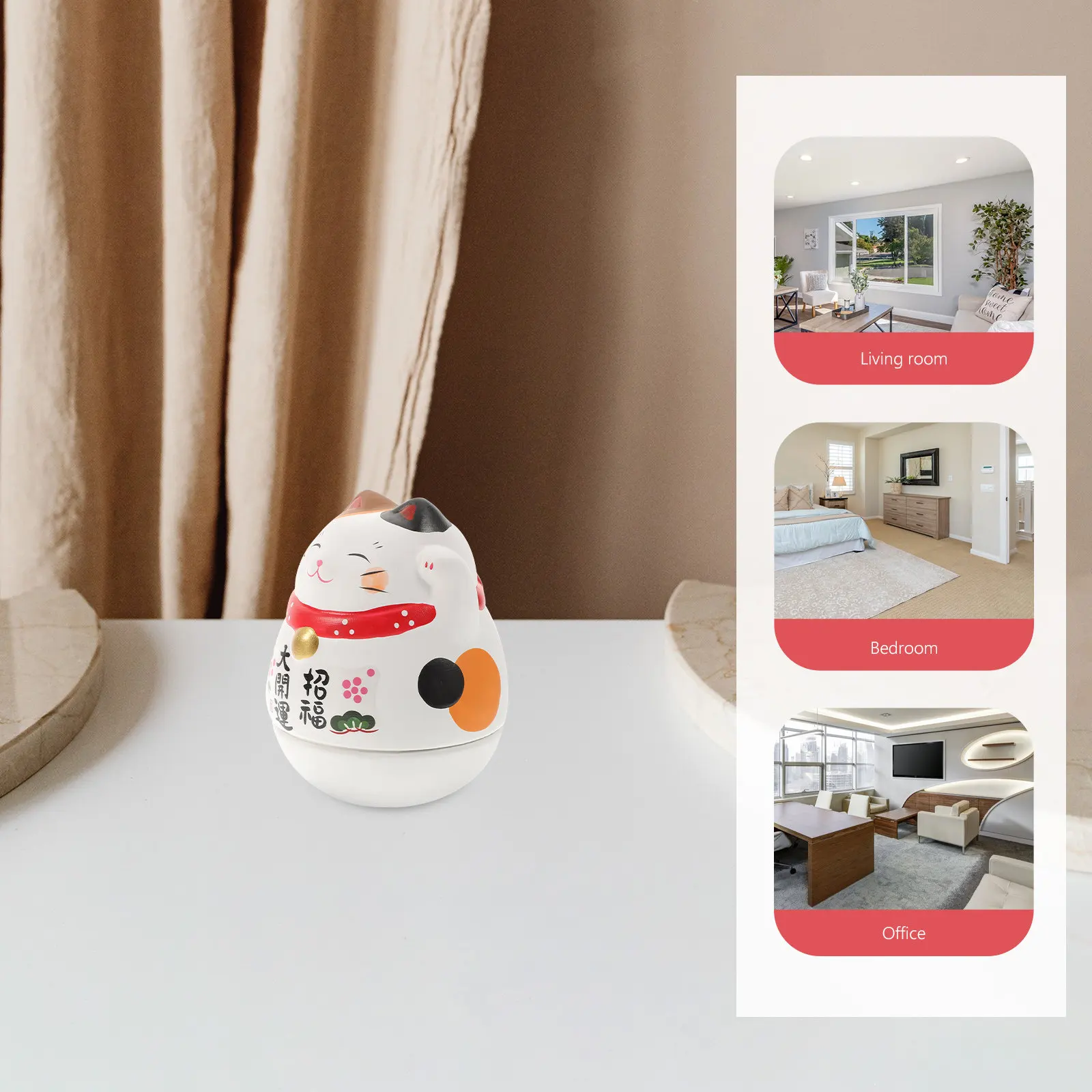 Декоративная керамическая статуэтка кошки-талисмана с гладкой текстурой, креативное украшение для рабочего стола, приносящее удачу
Декоративная керамическая статуэтка кошки-талисмана с гладкой текстурой, креативное украшение для рабочего стола, приносящее удачу