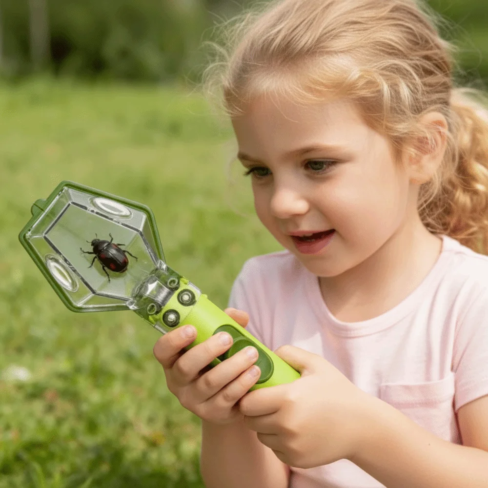 Multifunctional Portable Insect Catcher Push Type Safe Release Mechanism Handheld Insect Trap with Magnifying Glass
Multifunctional Portable Insect Catcher Push Type Safe Release Mechanism Handheld Insect Trap with Magnifying Glass