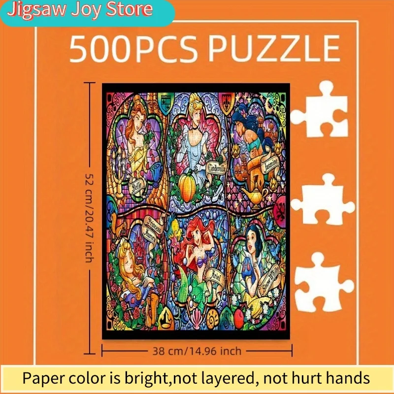 500pcs/Disney Puzzles for Adults, Made of Thick Cardboard, Paper Puzzles, Puzzles, Featuring Vibrant Colors And Princess Stai
500pcs/Disney Puzzles for Adults, Made of Thick Cardboard, Paper Puzzles, Puzzles, Featuring Vibrant Colors And Princess Stai