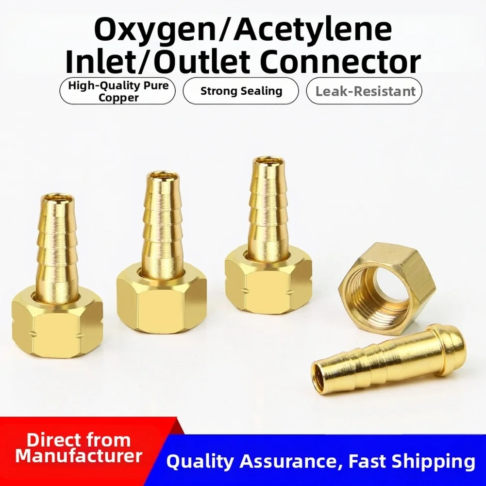 1pc Oxygen Acetylene Regulator Connector 8mm Brass Fitting Torch Gas Hose Adapter M16X1.5 Threading Tracheal Connector
1pc Oxygen Acetylene Regulator Connector 8mm Brass Fitting Torch Gas Hose Adapter M16X1.5 Threading Tracheal Connector