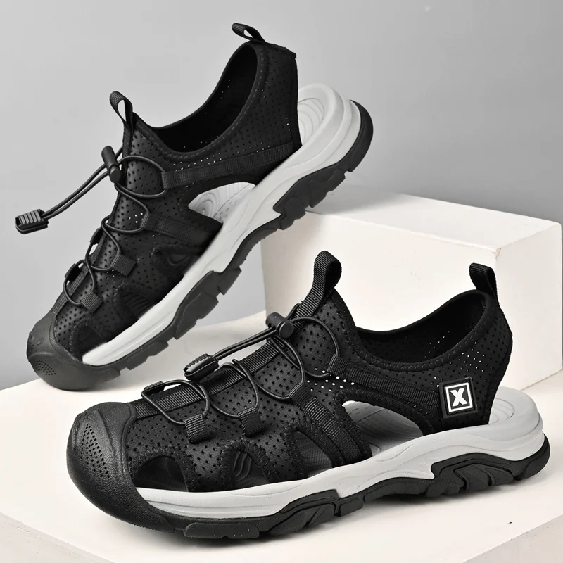 Новые летние мужские модные дизайнерские приморские сандалии на мягкой подошве, уличные легкие нескользящие мужские спортивные пляжные сандалии ручной работы
Новые летние мужские модные дизайнерские приморские сандалии на мягкой подошве, уличные легкие нескользящие мужские спортивные пляжные сандалии ручной работы