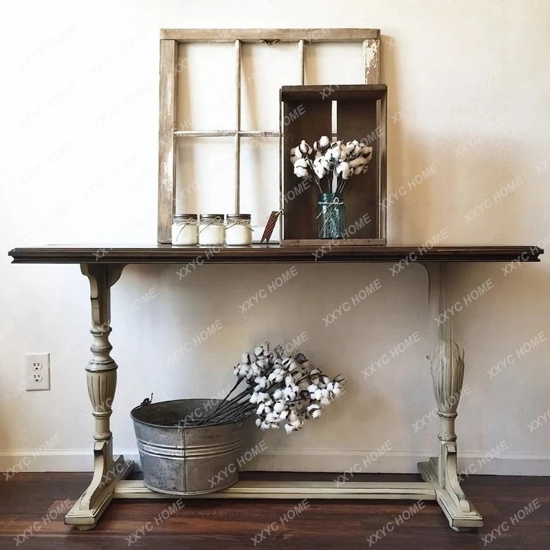 ML Entrance table art old country living room wall decoration side table
ML Entrance table art old country living room wall decoration side table