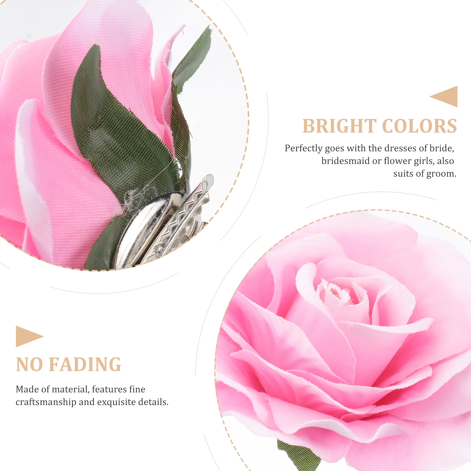 5 PCS Big Rose Brooch Lifelike Corsage Fabric Flower Artificial Cloth Elegant Bridal Groom Wedding Party Special Occasion Pin
5 PCS Big Rose Brooch Lifelike Corsage Fabric Flower Artificial Cloth Elegant Bridal Groom Wedding Party Special Occasion Pin