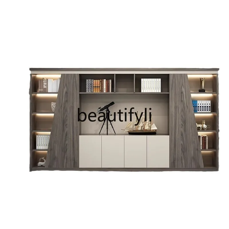 Modern File Storage Document Cabinet Boss Office Light Strip Background Bookshelf
Modern File Storage Document Cabinet Boss Office Light Strip Background Bookshelf