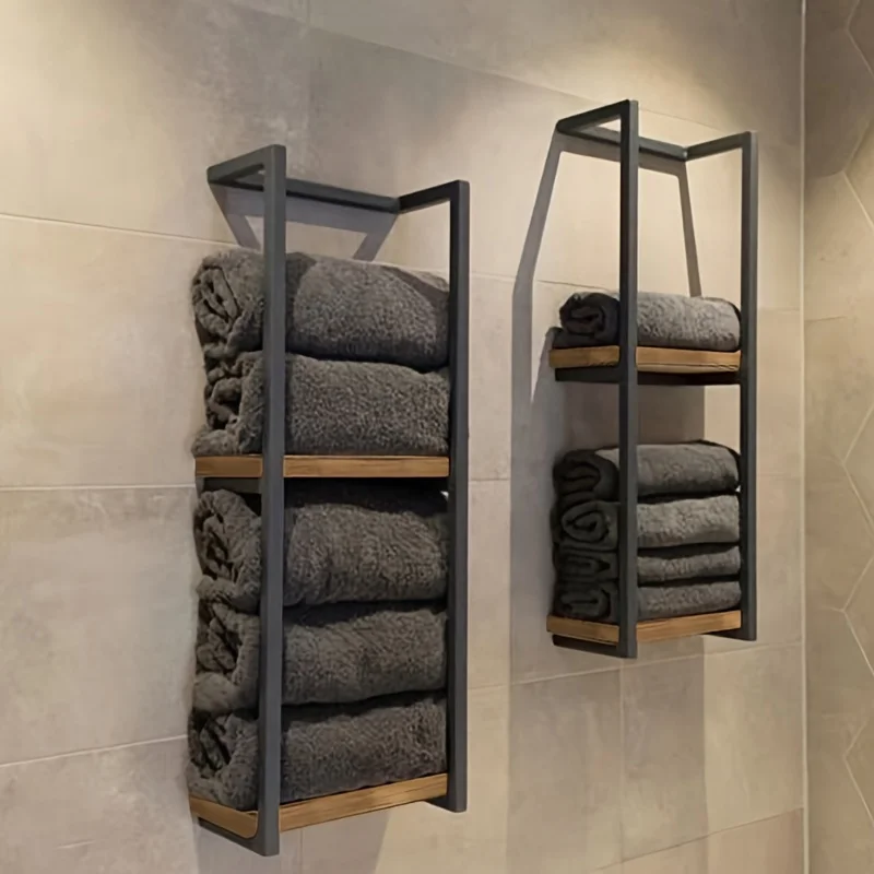 Space-Saving Stainless Steel Towel Rack - Wall-Mounted, Dual-Layer Organizer for Bathroom & Bedroom
Space-Saving Stainless Steel Towel Rack - Wall-Mounted, Dual-Layer Organizer for Bathroom & Bedroom