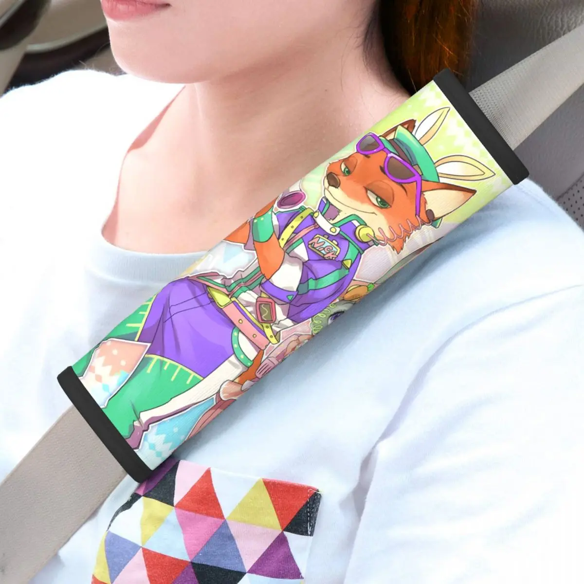 Пользовательские обои Zootopia, чехол для ремня безопасности, 2 упаковки, милый мультяшный автомобильный ремень безопасности, чехол для плечевого ремня 
Пользовательские обои Zootopia, чехол для ремня безопасности, 2 упаковки, милый мультяшный автомобильный ремень безопасности, чехол для плечевого ремня