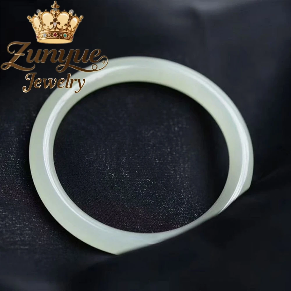 Hetian Jade Green And White Jade Couple Bracelet, Women's Round Bar Simple Bracelet, Jade Bracelet Fashion Jewelry Exquisite
Hetian Jade Green And White Jade Couple Bracelet, Women's Round Bar Simple Bracelet, Jade Bracelet Fashion Jewelry Exquisite