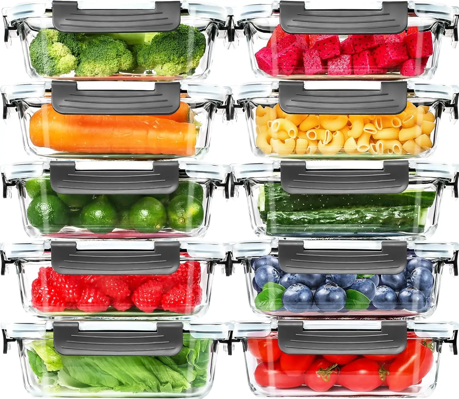 Skroam 10 Pack Glass Meal Prep Containers, 22 OZ Glass Airtight Food Storage Containers with Lids, Pantry Kitchen Storage Containers for Lunch, Food Storage, Meal Prep, Lunch Bento Boxes
Skroam 10 Pack Glass Meal Prep Containers, 22 OZ Glass Airtight Food Storage Containers with Lids, Pantry Kitchen Storage Containers for Lunch, Food Storage, Meal Prep, Lunch Bento Boxes