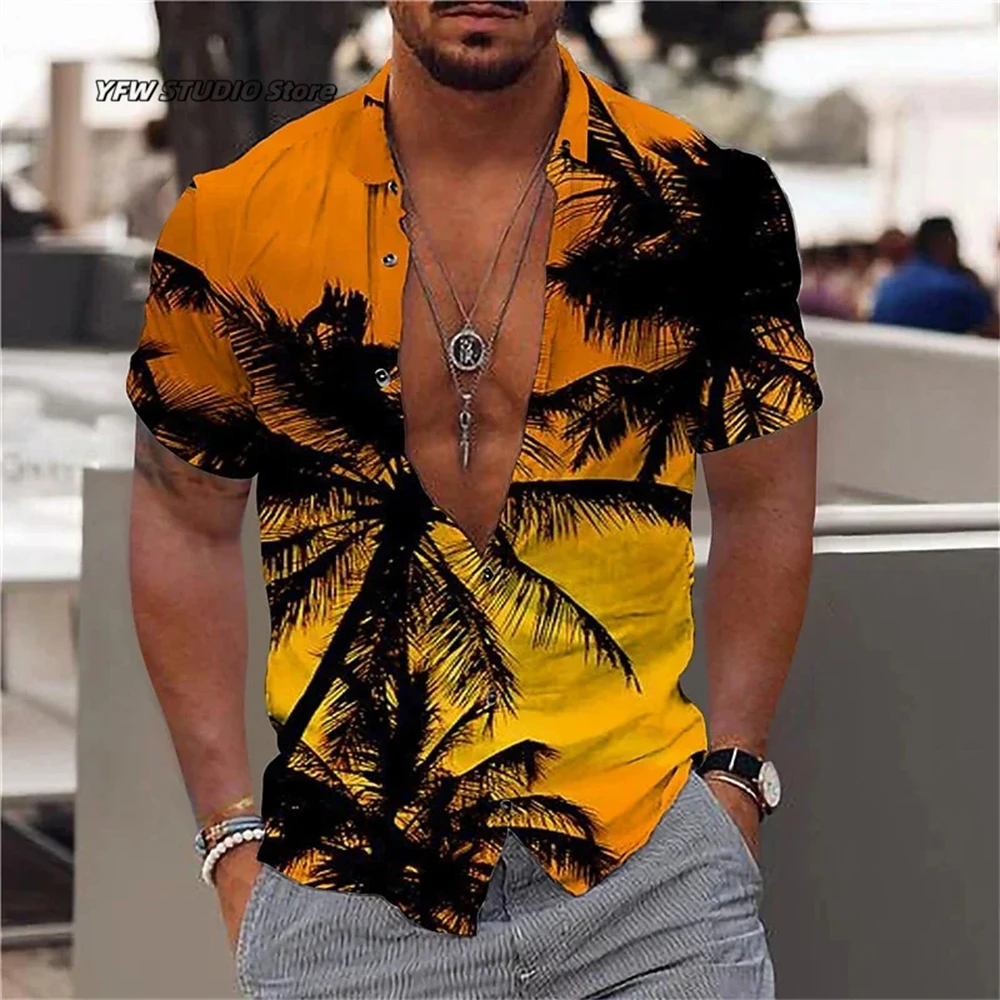 Coconut Tree Men's Shirt 3D Colorful Print Hawaiian Shirts for Men Fashion Casual Men Clothes Oversized Short Sleeved Shirt Tops
Coconut Tree Men's Shirt 3D Colorful Print Hawaiian Shirts for Men Fashion Casual Men Clothes Oversized Short Sleeved Shirt Tops