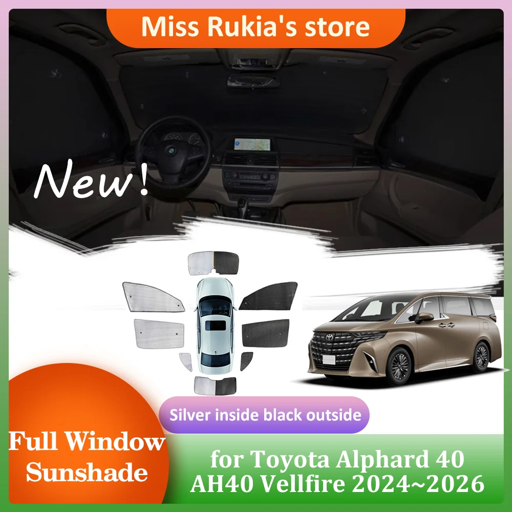 Sunshades for Toyota Alphard 40 AH40 Vellfire 2024~2026 Roof Windows Sun Visor Side Windshield Curtain Sunroof Cover Accessories
Sunshades for Toyota Alphard 40 AH40 Vellfire 2024~2026 Roof Windows Sun Visor Side Windshield Curtain Sunroof Cover Accessories