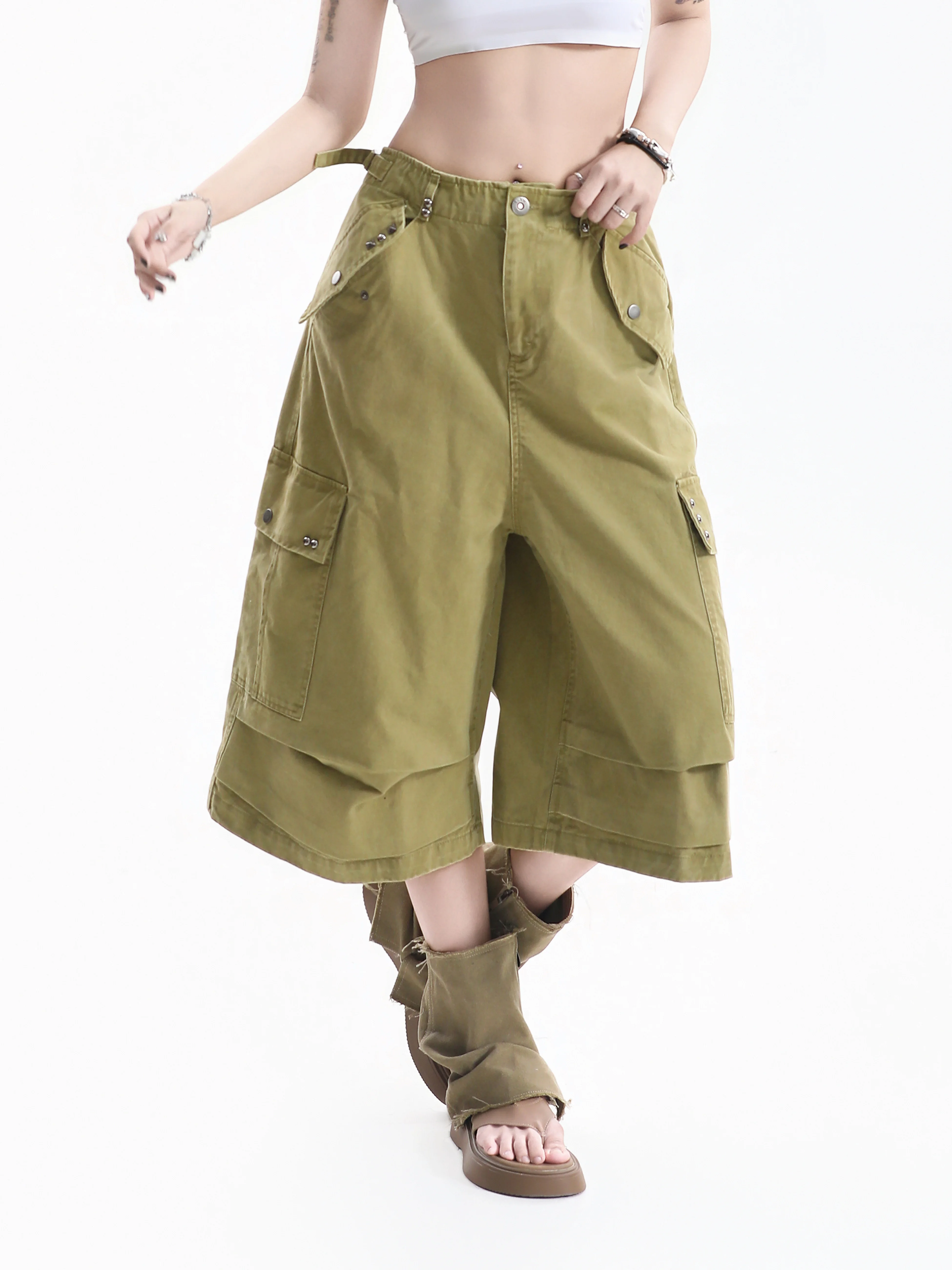 High Street Style Loose Women's Workwear Seven-Foot Pants Wide Leg Pants Casual Cotton Retro American Neutral All-Match
High Street Style Loose Women's Workwear Seven-Foot Pants Wide Leg Pants Casual Cotton Retro American Neutral All-Match