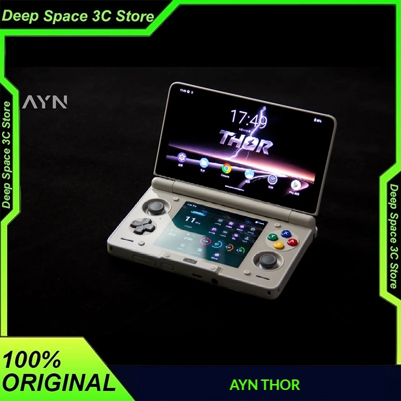 Original AYN Thor 6'' OLED Dual Screen Gaming Handheld Qualcomm Snapdragon CPU 6000mAh Battery Android13 Hall Stick Game Console
Original AYN Thor 6'' OLED Dual Screen Gaming Handheld Qualcomm Snapdragon CPU 6000mAh Battery Android13 Hall Stick Game Console