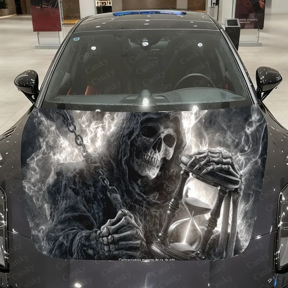 Gray Mist Reaper & Sands of Time Car Vinyl Wrap, PVC Waterproof Car Hood Sticker, Self-Adhesive Scratch-Resistant Stickers
Gray Mist Reaper & Sands of Time Car Vinyl Wrap, PVC Waterproof Car Hood Sticker, Self-Adhesive Scratch-Resistant Stickers