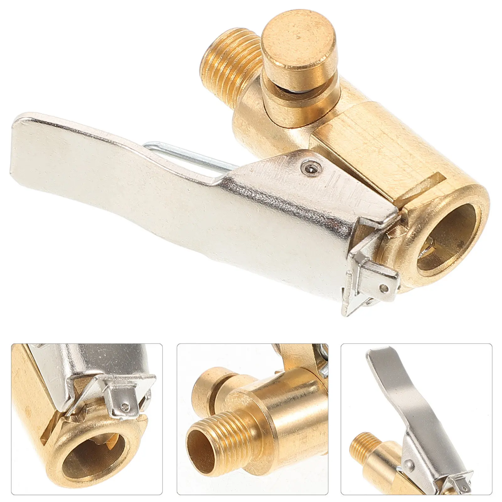 Tire Air Chuck Clip Adapter Locking No Leakage Tire Inflator Compressor Pump Accessory Air Compressor Adapter Valve Stem Tool
Tire Air Chuck Clip Adapter Locking No Leakage Tire Inflator Compressor Pump Accessory Air Compressor Adapter Valve Stem Tool