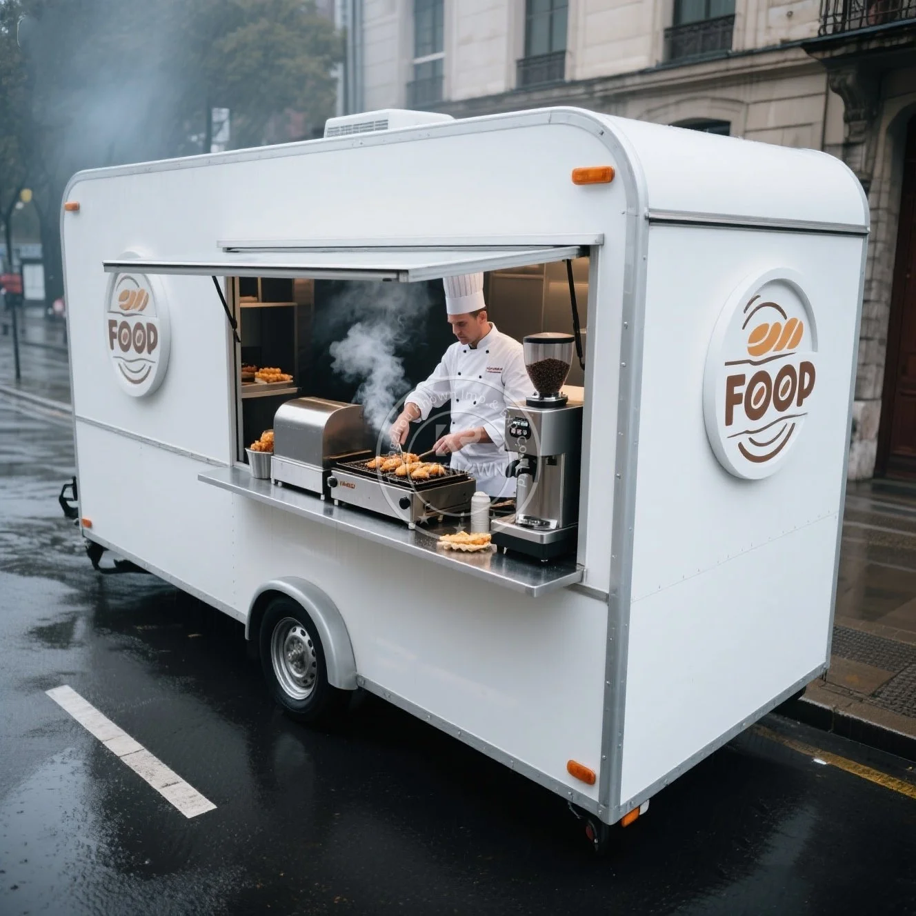 2025 New Unpowered Mobile Coffee Trailer Food Vending Cart Food Car Custom Color Pull The Dining Cart for Sale
2025 New Unpowered Mobile Coffee Trailer Food Vending Cart Food Car Custom Color Pull The Dining Cart for Sale