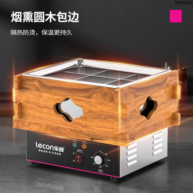 Oden cooking machine electric heating double cylinder wood lattice Malatang string incense special pot stall equipment
Oden cooking machine electric heating double cylinder wood lattice Malatang string incense special pot stall equipment
