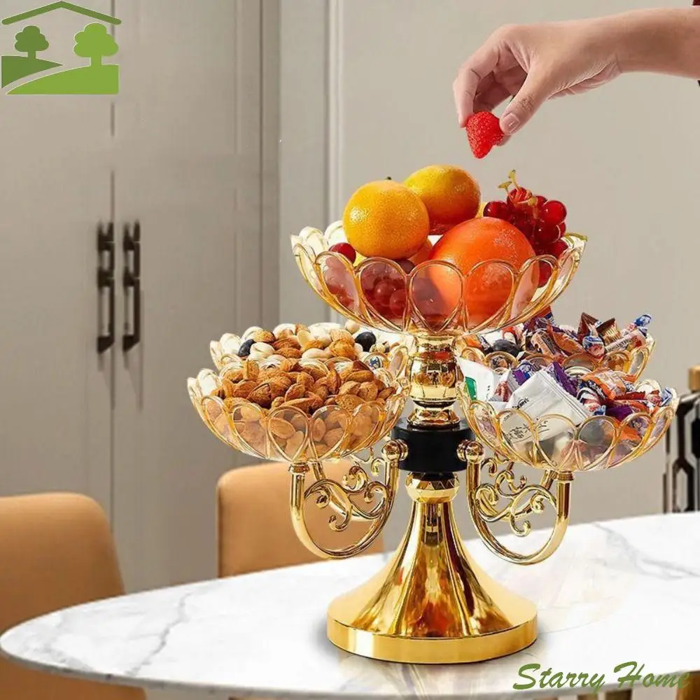 Creative Rotating Snack Serving Tray European Style Imitation Crystal Fruit Plate Flower Shape Multi-layer Dessert Platter Hotel
Creative Rotating Snack Serving Tray European Style Imitation Crystal Fruit Plate Flower Shape Multi-layer Dessert Platter Hotel