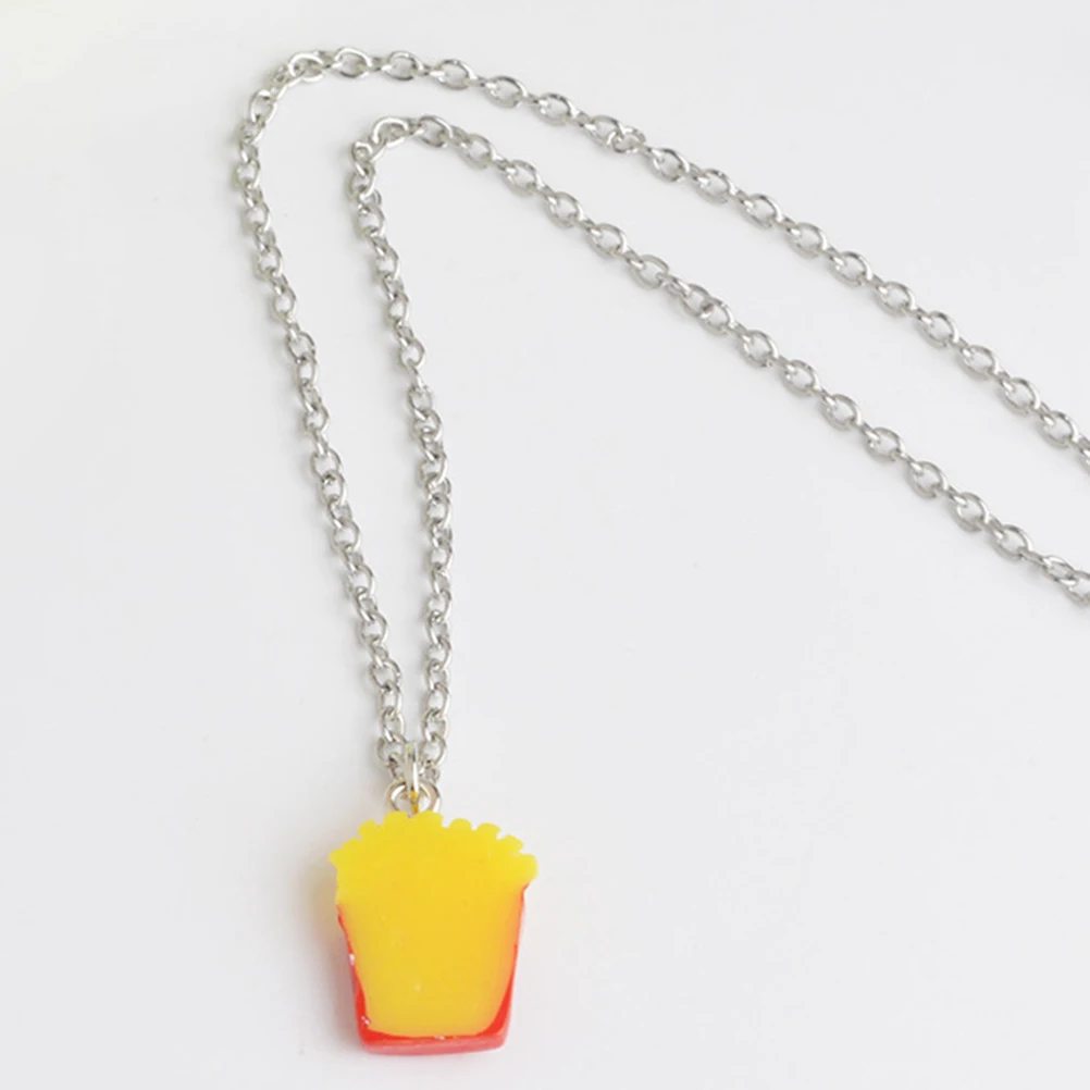 2 pcs Cartoon Beef Burger Fries Necklace Charming Pendant Trendy Personality Hanging Accessory For Family Kids Gift
2 pcs Cartoon Beef Burger Fries Necklace Charming Pendant Trendy Personality Hanging Accessory For Family Kids Gift