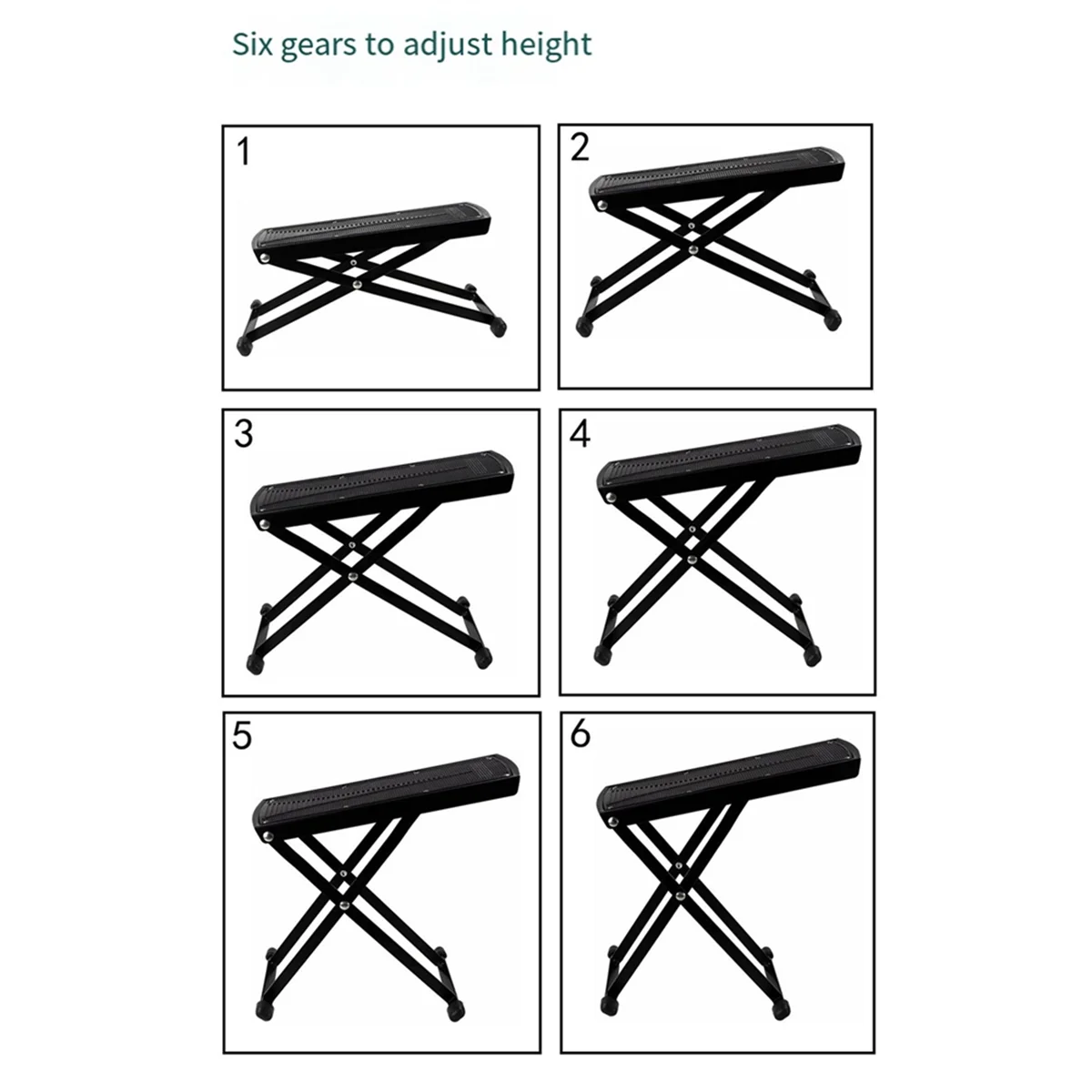 Guitar Pedal Metal Pedal Black Adjustable Height Non-Slip Pad Foldable Support Footstool Guitar Accessories
Guitar Pedal Metal Pedal Black Adjustable Height Non-Slip Pad Foldable Support Footstool Guitar Accessories