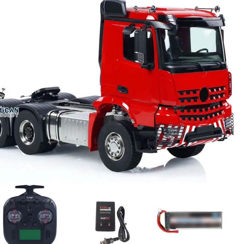 RTR RC Tractor Truck Metal Chassis 6x6 1/14 ST8 Remote Control Car with Light System Sound Systems 3-speed Gearbox Toy
RTR RC Tractor Truck Metal Chassis 6x6 1/14 ST8 Remote Control Car with Light System Sound Systems 3-speed Gearbox Toy