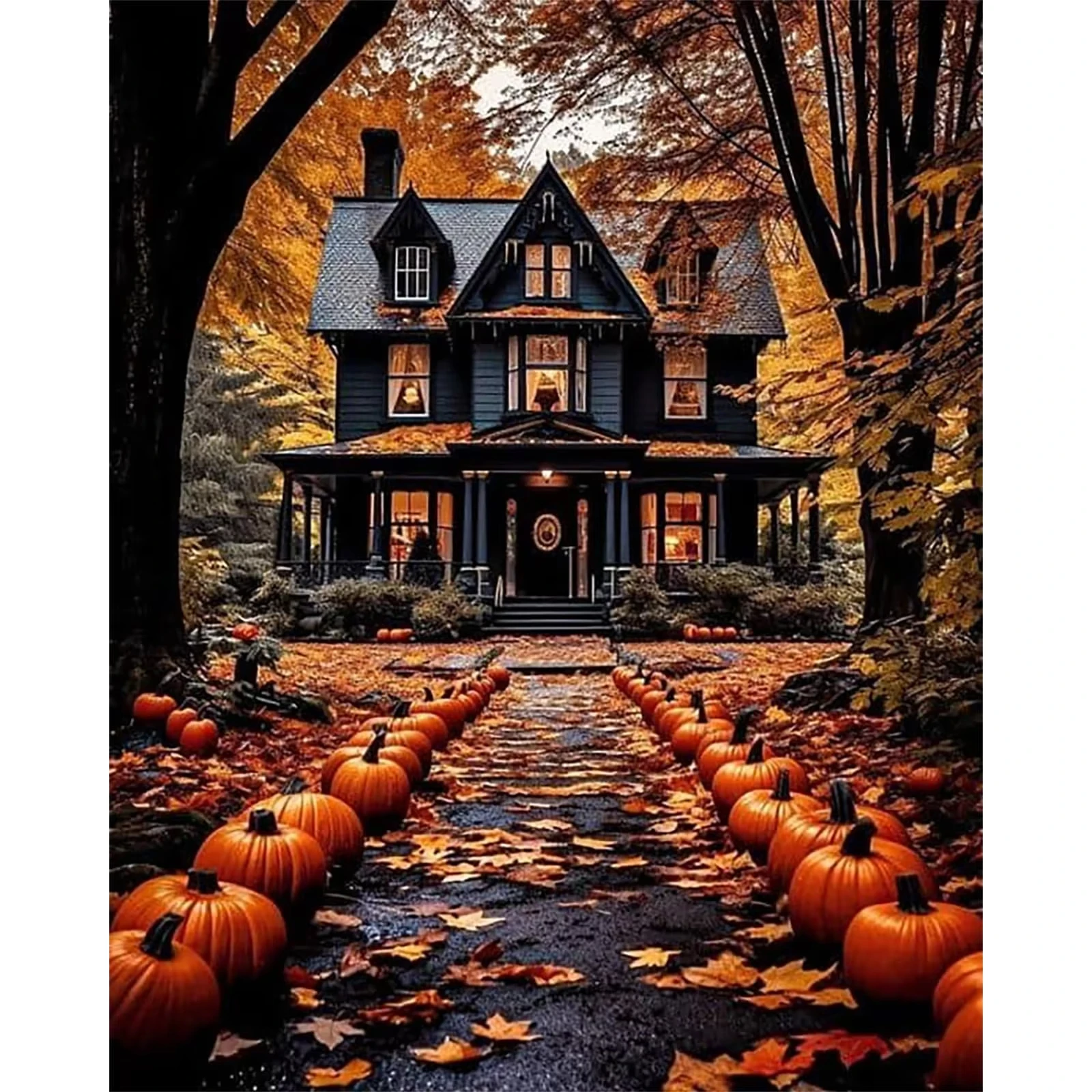 Jigsaw Puzzle 500/1000/1200/2000PCS Black Castle and Pumpkins Fantasy Artwork Stress Relief Puzzle Wall Art Decor Gift
Jigsaw Puzzle 500/1000/1200/2000PCS Black Castle and Pumpkins Fantasy Artwork Stress Relief Puzzle Wall Art Decor Gift