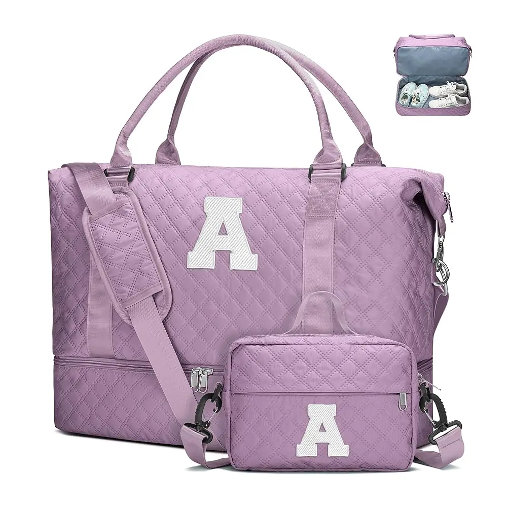 Free ShippingInitial Duffle Bag with Shoe Compartment,Personalized Weekender Bag, Overnight Bag for Women Girls, Gym Bag with To
Free ShippingInitial Duffle Bag with Shoe Compartment,Personalized Weekender Bag, Overnight Bag for Women Girls, Gym Bag with To