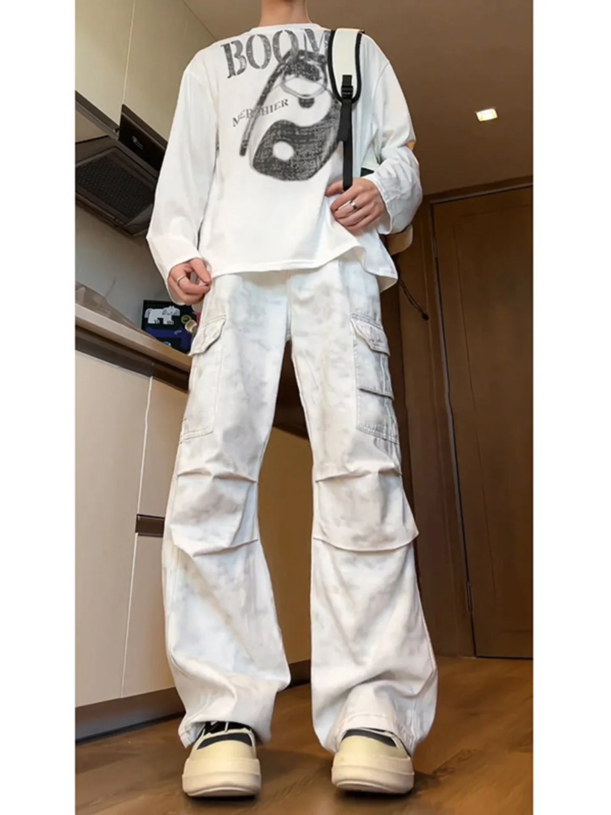 Американские винтажные белые джинсы Dir, мужские десантники с высокой талией, рабочая одежда, брюки, весна-осень, сезонная молодежная мода
Американские винтажные белые джинсы Dir, мужские десантники с высокой талией, рабочая одежда, брюки, весна-осень, сезонная молодежная мода