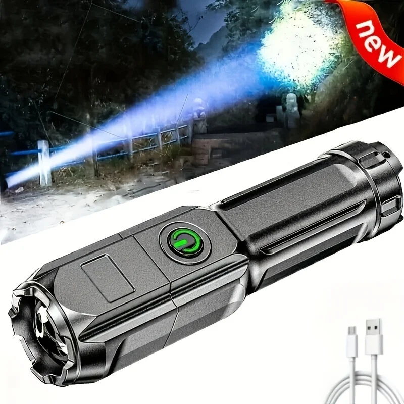 Portable USB Rechargeable Flashlight Strong LED Night Lights Zoom Highlight Light Outdoor Camping Night Fishing Lighting Tools
Portable USB Rechargeable Flashlight Strong LED Night Lights Zoom Highlight Light Outdoor Camping Night Fishing Lighting Tools
