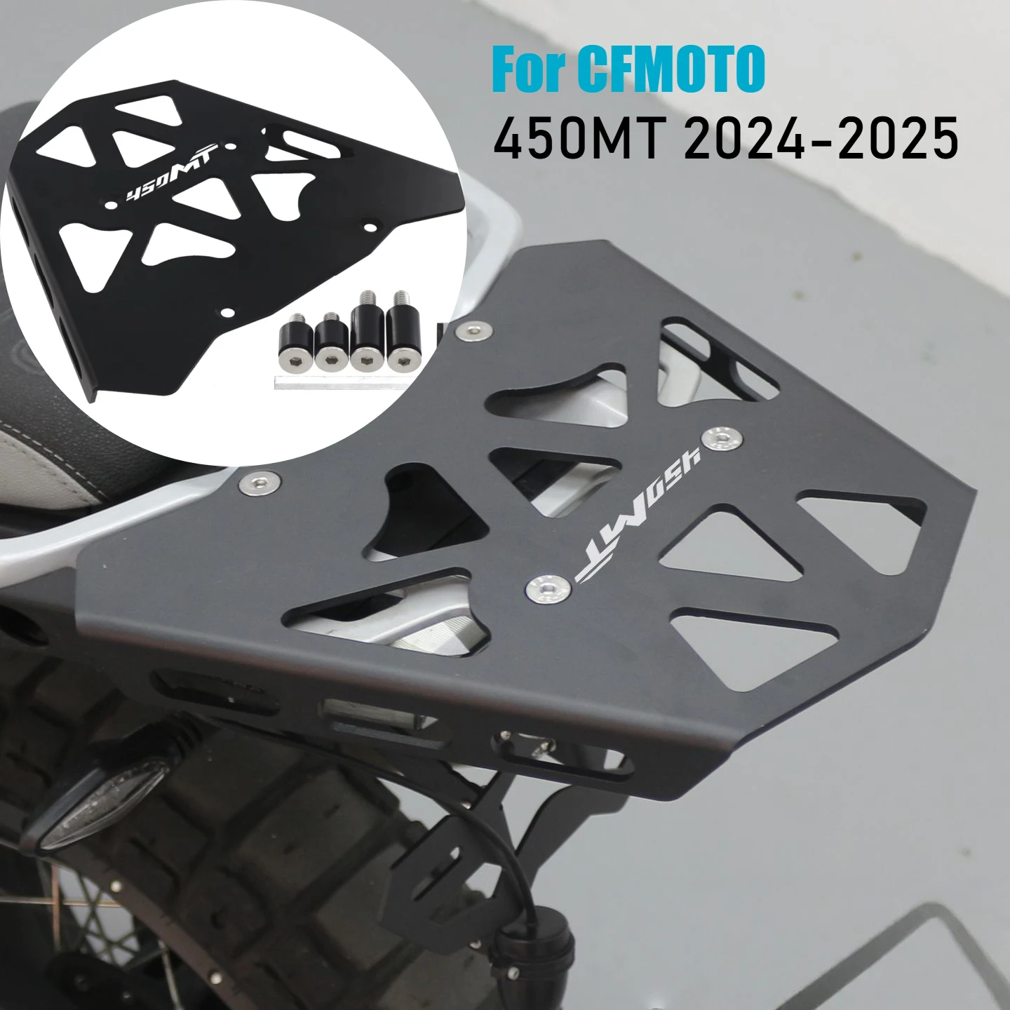 For CFMOTO 450MT 450mt IBEX 450 CF MOTO MT450 Motorcycle Rear Luggage Carrier Rack Cargo Storage Tail Box Support Bracket
For CFMOTO 450MT 450mt IBEX 450 CF MOTO MT450 Motorcycle Rear Luggage Carrier Rack Cargo Storage Tail Box Support Bracket