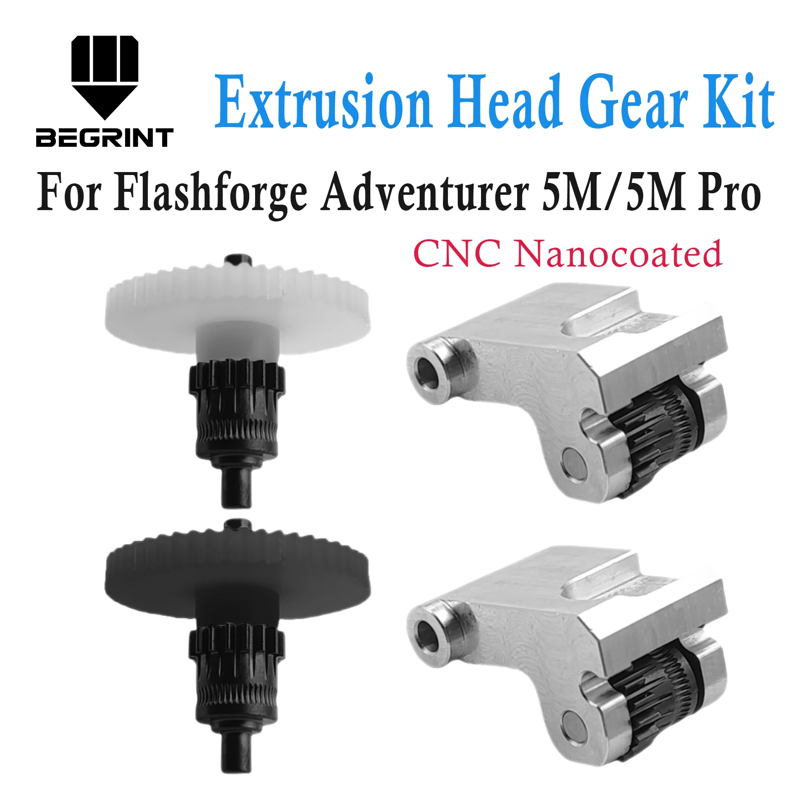 Шестерня экструдера с ЧПУ нанокороченного для Flashforge Adventurer 5M AD5M, комплект экструзионной головки, высококачественный экструдер Adventurer AD 5M 
Шестерня экструдера с ЧПУ нанокороченного для Flashforge Adventurer 5M AD5M, комплект экструзионной головки, высококачественный экструдер Adventurer AD 5M