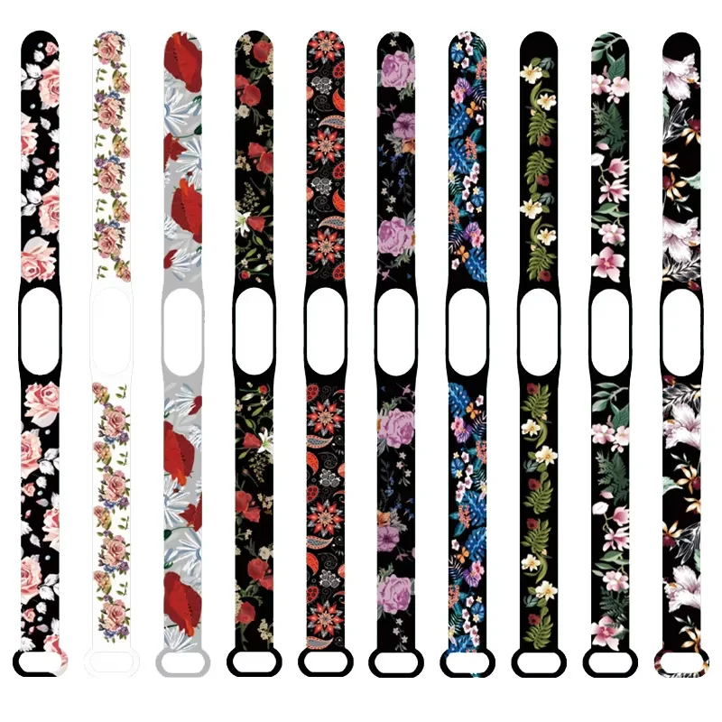 Colorful Flowers Printing Wristband For xiaomi mi band 5 strap Miband 6 Bracelet Correa Replacement For xiaomi Mi band 3/4 strap
Colorful Flowers Printing Wristband For xiaomi mi band 5 strap Miband 6 Bracelet Correa Replacement For xiaomi Mi band 3/4 strap