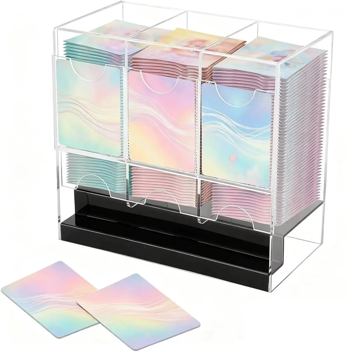 ABYA Booster Pack Case 3-Slot Acrylic Card Dispenser Storage Acrylic Organizer for Workplace Trading Game Sports Bedroom A
ABYA Booster Pack Case 3-Slot Acrylic Card Dispenser Storage Acrylic Organizer for Workplace Trading Game Sports Bedroom A