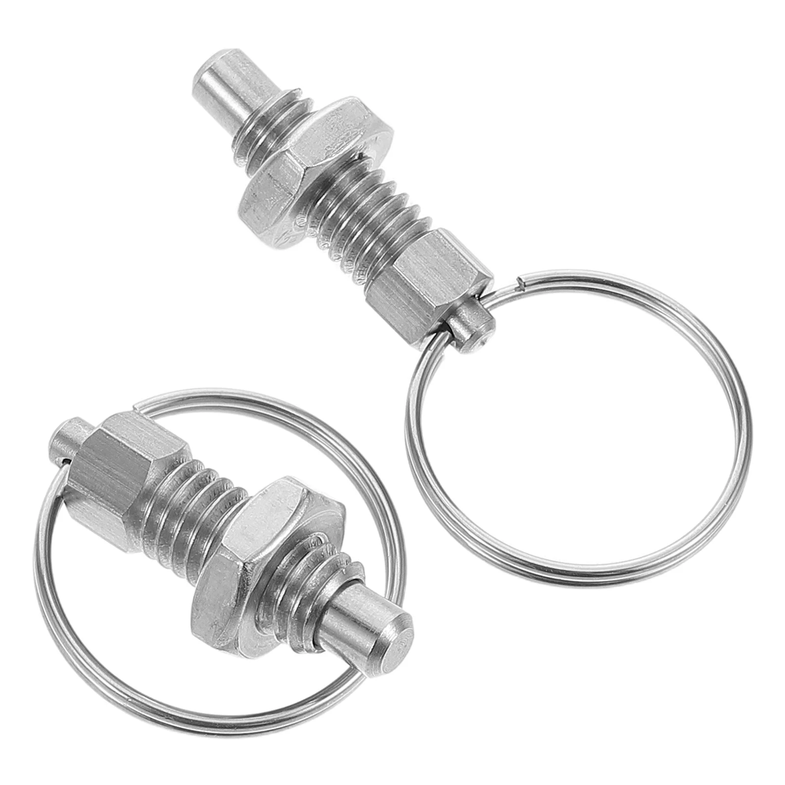 1 Pair Equipment Pull-out Plunger Pin Silver Non-Locking Spring Plunger Stainless Steel Nut with Bolt Gym Accessories
1 Pair Equipment Pull-out Plunger Pin Silver Non-Locking Spring Plunger Stainless Steel Nut with Bolt Gym Accessories