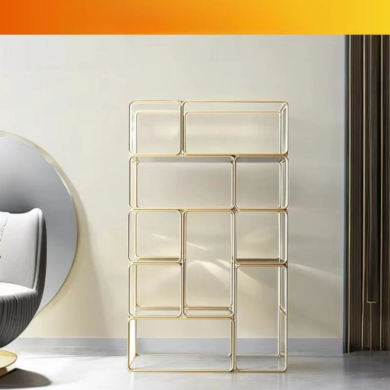 Living room shelf partition wrought iron Nordic bookshelf
Living room shelf partition wrought iron Nordic bookshelf