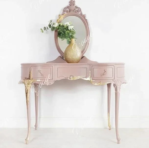 H C American Retro Dresser Small Apartment Makeup Table Multi-function Mirror Makeup Table Bedroom Dressing Table Can Be Customi
H C American Retro Dresser Small Apartment Makeup Table Multi-function Mirror Makeup Table Bedroom Dressing Table Can Be Customi