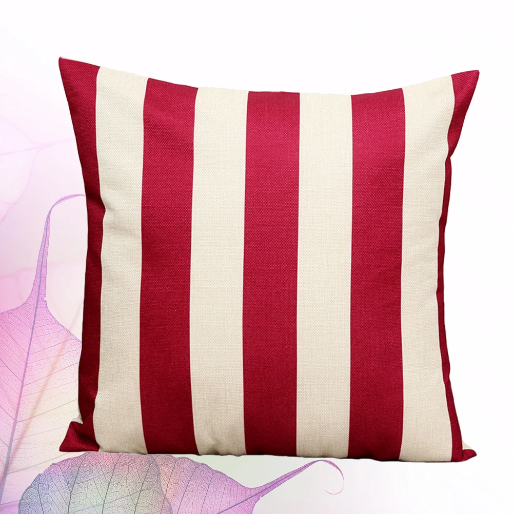 1pc Striped Throw Pillow Covers 18X18 Linen Cushion Case Decor Red Dustproof Pillowcase Cover For Couch Sofa Pillows Home Office
1pc Striped Throw Pillow Covers 18X18 Linen Cushion Case Decor Red Dustproof Pillowcase Cover For Couch Sofa Pillows Home Office