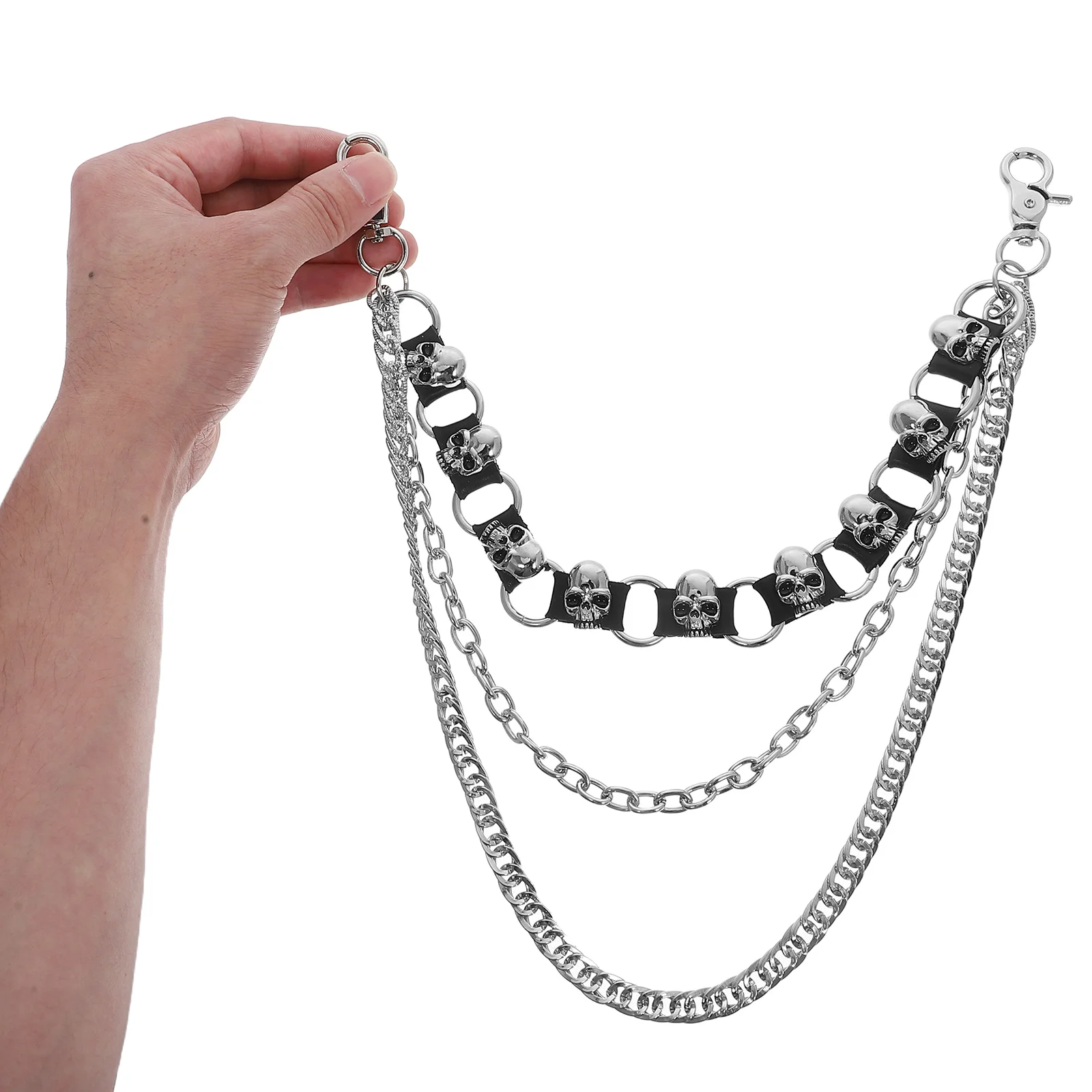 Skull Pants Chain Chunky Jean Body Spine Belt Punk Alloy Denim Men Women Halloween Chain Skull Belt Spine Links Metal
Skull Pants Chain Chunky Jean Body Spine Belt Punk Alloy Denim Men Women Halloween Chain Skull Belt Spine Links Metal