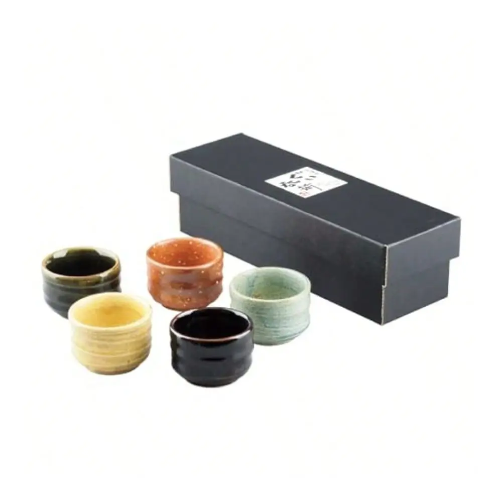 Traditional Mino Sake Cup Set Of 5 Wine Soju Porce Color Variety Sakazuki Cup Gifts Goyu
Traditional Mino Sake Cup Set Of 5 Wine Soju Porce Color Variety Sakazuki Cup Gifts Goyu