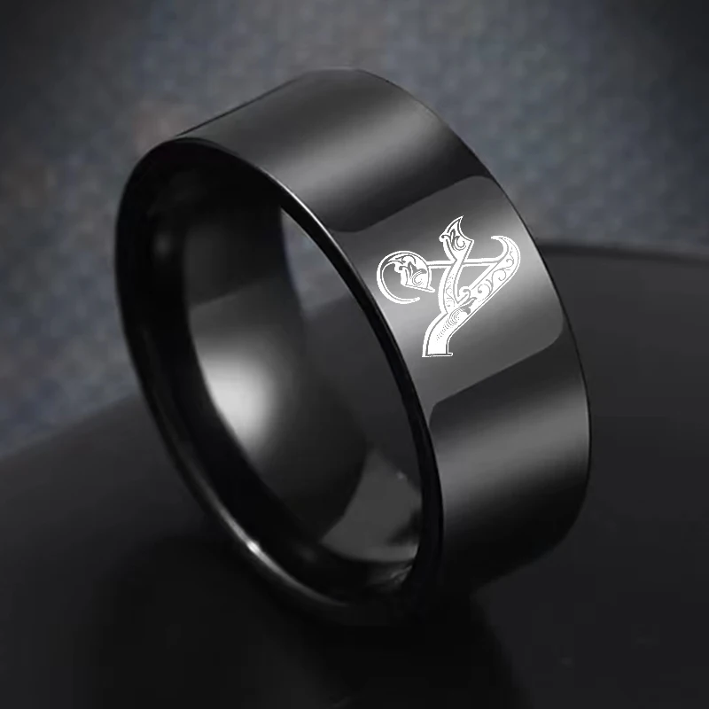 Retro Initials A to Z Signet Ring for Men 8mm Bulky Heavy Stamp Male Band Stainless Steel Letters Custom Jewelry Gift for Him
Retro Initials A to Z Signet Ring for Men 8mm Bulky Heavy Stamp Male Band Stainless Steel Letters Custom Jewelry Gift for Him