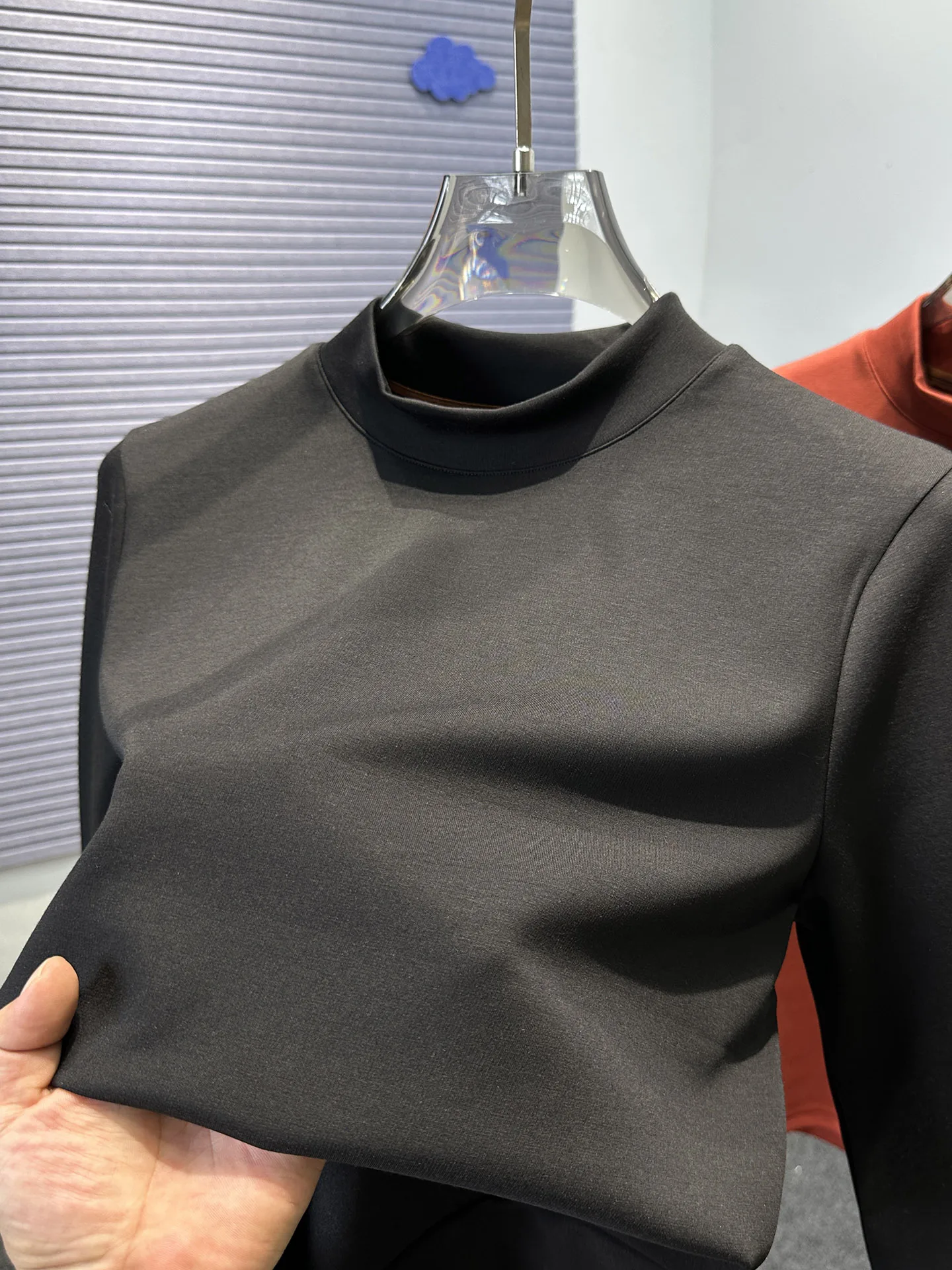 Modal Brued Cotton Sweatirt Men's Autumn Winter Long Sve T-irt Casual Wear f High Collar Pure Color Inner Wear
Modal Brued Cotton Sweatirt Men's Autumn Winter Long Sve T-irt Casual Wear f High Collar Pure Color Inner Wear